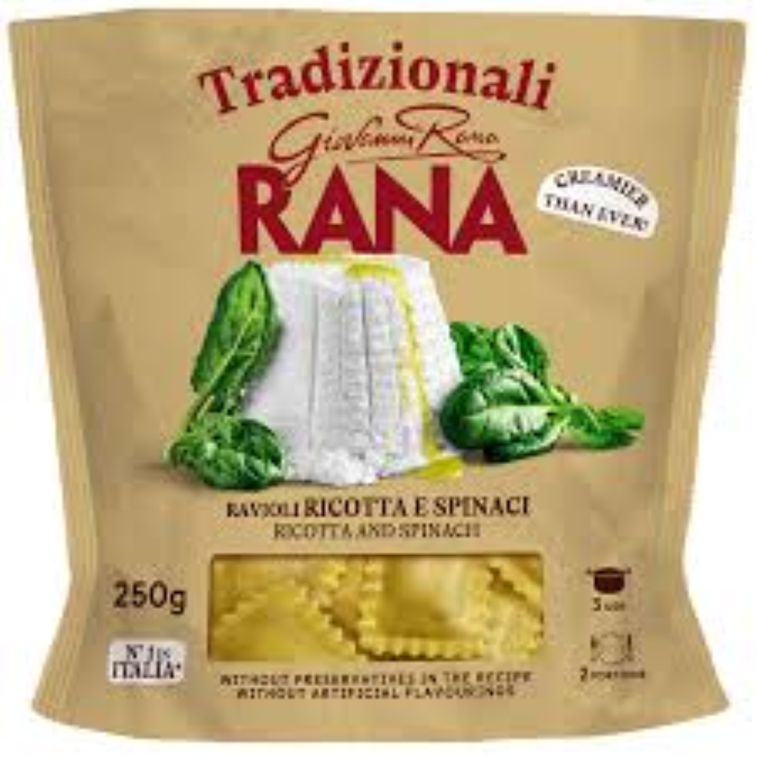 TORTELLONI RICOTTA SPINACH FRESH PASTA RANA 250G